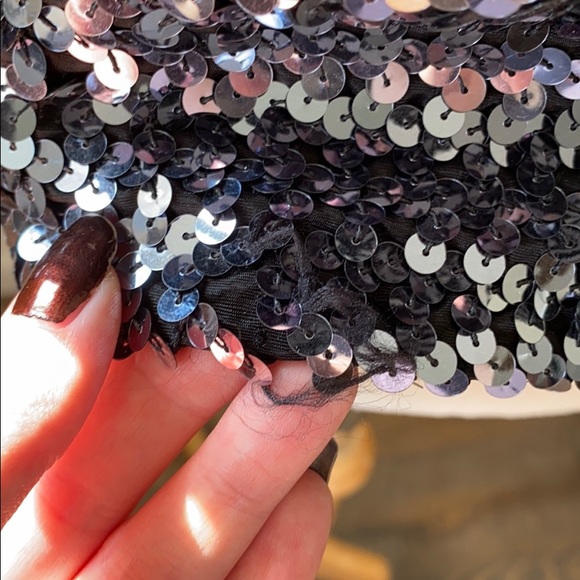 Vintage 80s Metallic Sequin Trophy Jacket M - Picture 14 of 15